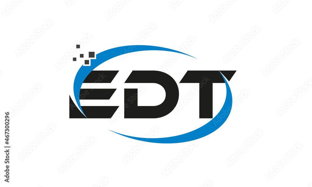 dots or points letter EDT technology logo designs concept vector Template Element dots or points letter EDT technology logo designs concept vector Template Element