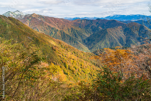 群馬県・秋の谷川岳 登山道からの眺め【Autumn leaves of Mt. Tanigawa in Gunma Prefecture, Japan】