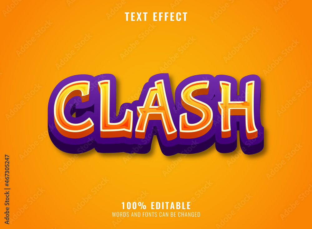 funny clash kid text effect
