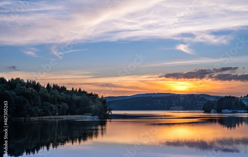 Wallpaper Mural sunset over the lake Torontodigital.ca