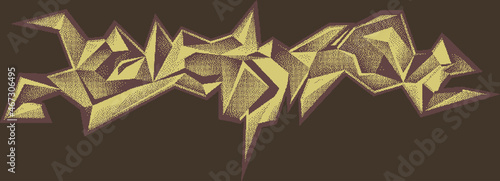 Graffiti urban tag. Pointil...