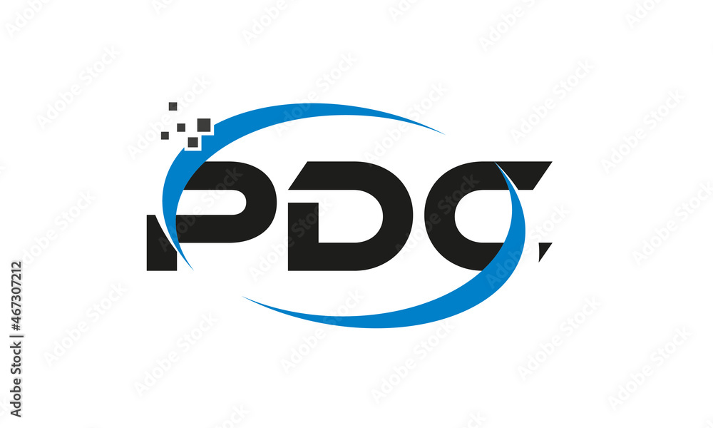 dots or points letter PDC technology logo designs concept vector Template Element dots or points letter PDC technology logo designs concept vector Template Element