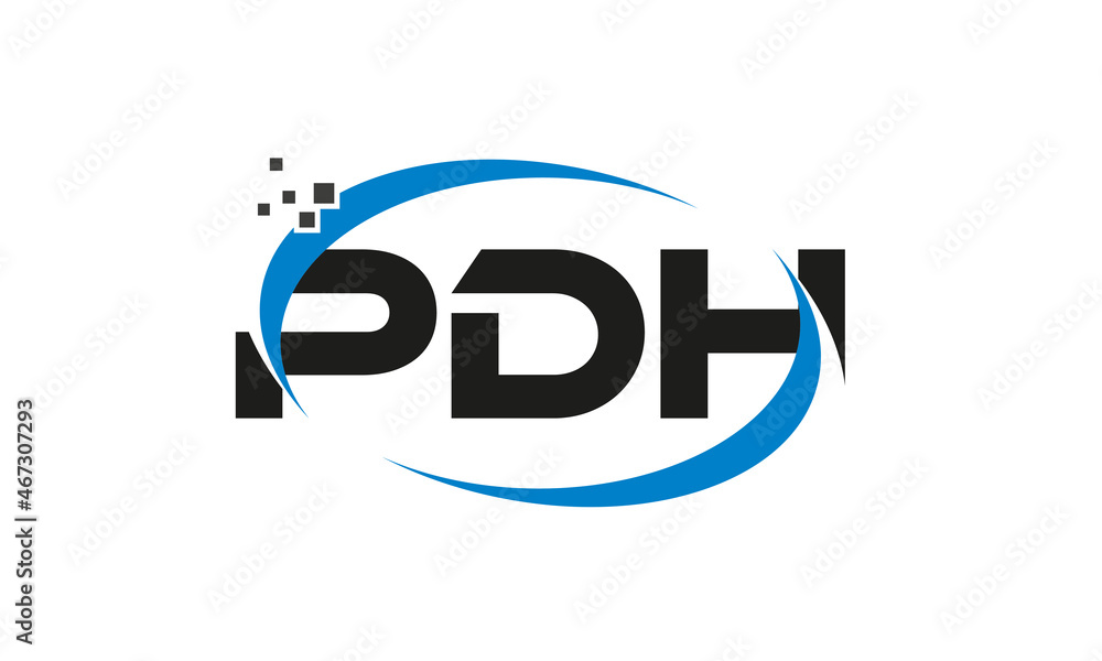 dots or points letter PDH technology logo designs concept vector Template Element dots or points letter PDH technology logo designs concept vector Template Element