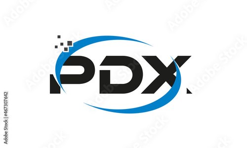dots or points letter PDX technology logo designs concept vector Template Element photo