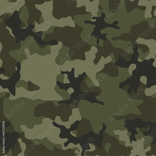 Abstract camouflage seamless vector texture, trendy design on textiles