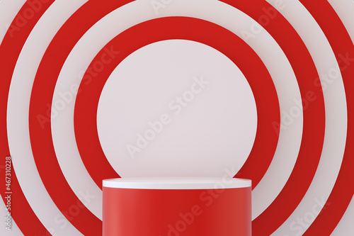 Abstract Podium, Platform Minimal Product Presentatiton, 3D render