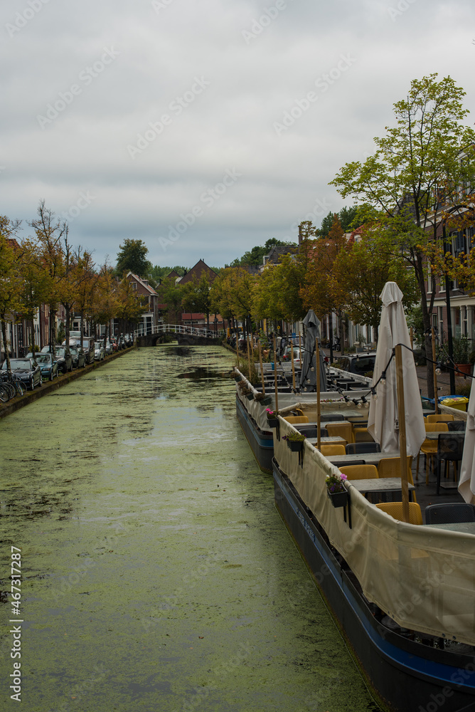 The historic district in the old dutch city The historic district in the old dutch city