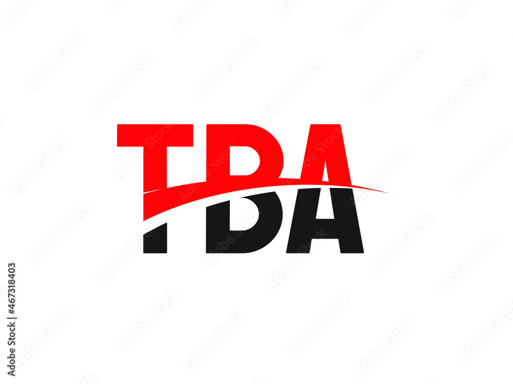 TBA Letter Initial Logo Design Vector Illustration TBA Letter Initial Logo Design Vector Illustration