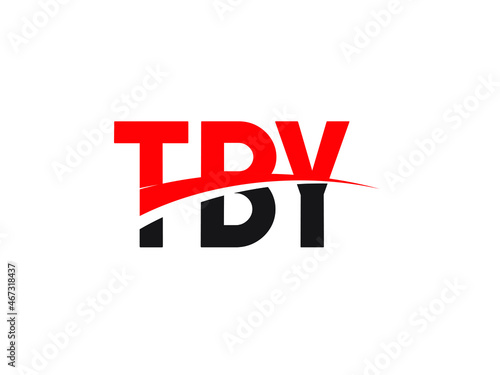 TBY Letter Initial Logo Design Vector Illustration