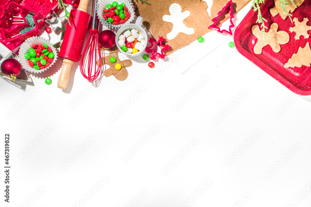 Christmas gingerbread cooking background Christmas gingerbread cooking background