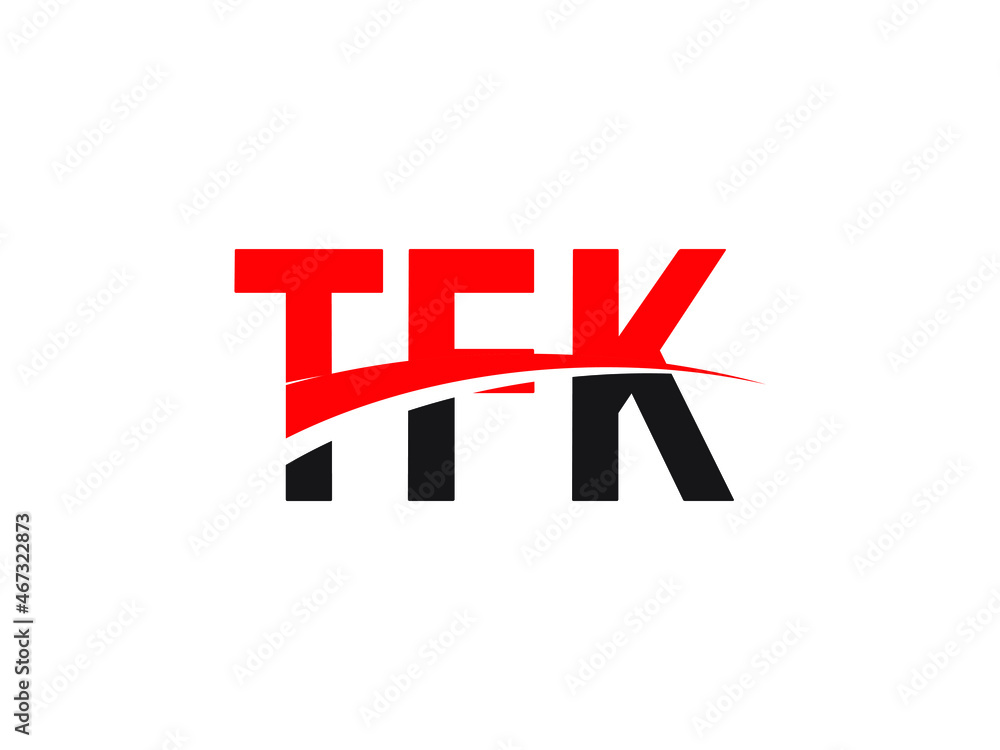 TFK Letter Initial Logo Design Vector Illustration TFK Letter Initial Logo Design Vector Illustration