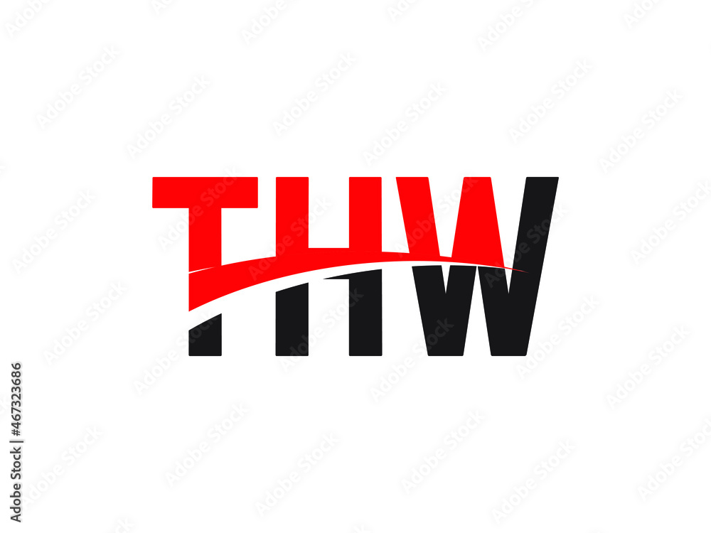 THW Letter Initial Logo Design Vector Illustration