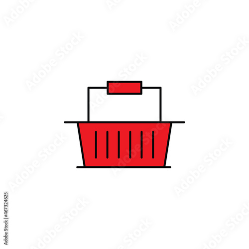 Basket icon vector design flat