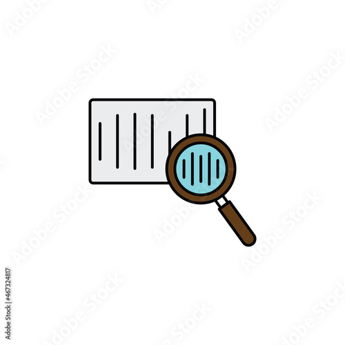 Search icon vector design flat