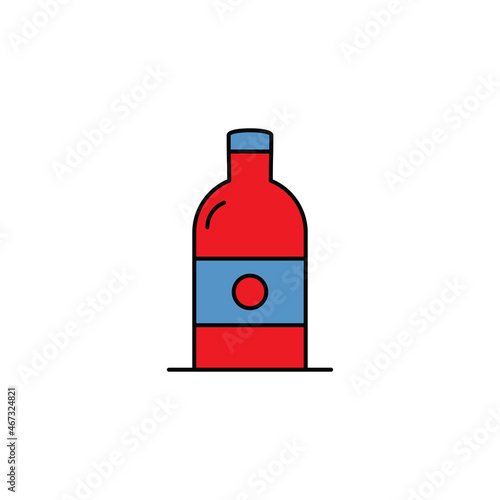 Bottle icon vector design flat
