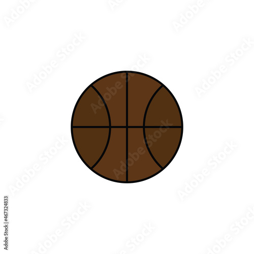 Ball icon vector design flat
