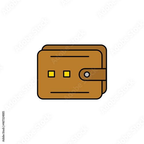 Money case icon vector design flat