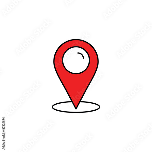 Location icon vector design flat
