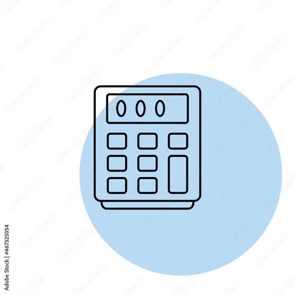 Calculator icon vector design flat Calculator icon vector design flat