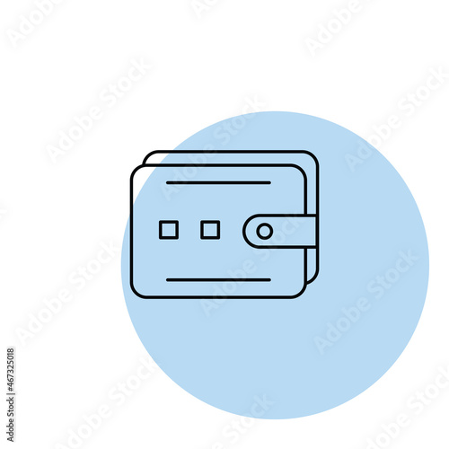 Money case icon vector design flat