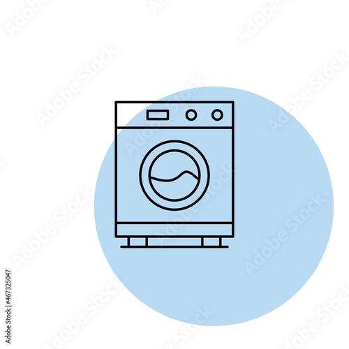 washing machine icon vector design flat