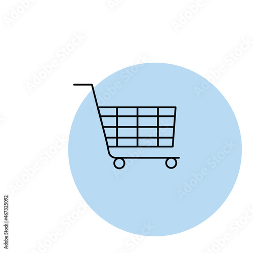 Shopping cart icon vector design flat