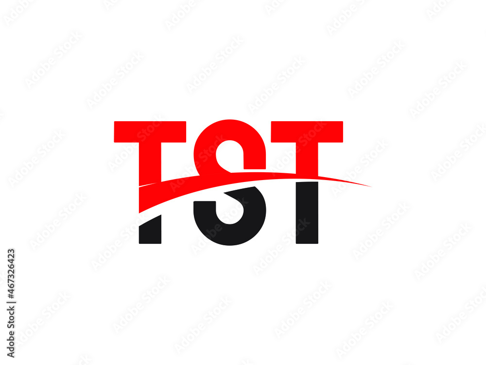 TST Letter Initial Logo Design Vector Illustration TST Letter Initial Logo Design Vector Illustration