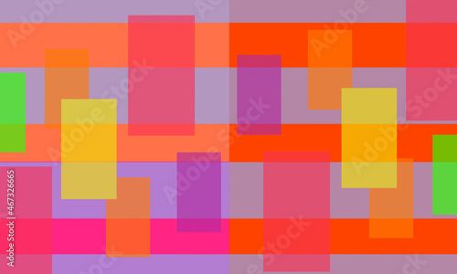 a checkered background of various colors