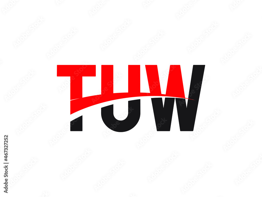 TUW Letter Initial Logo Design Vector Illustration