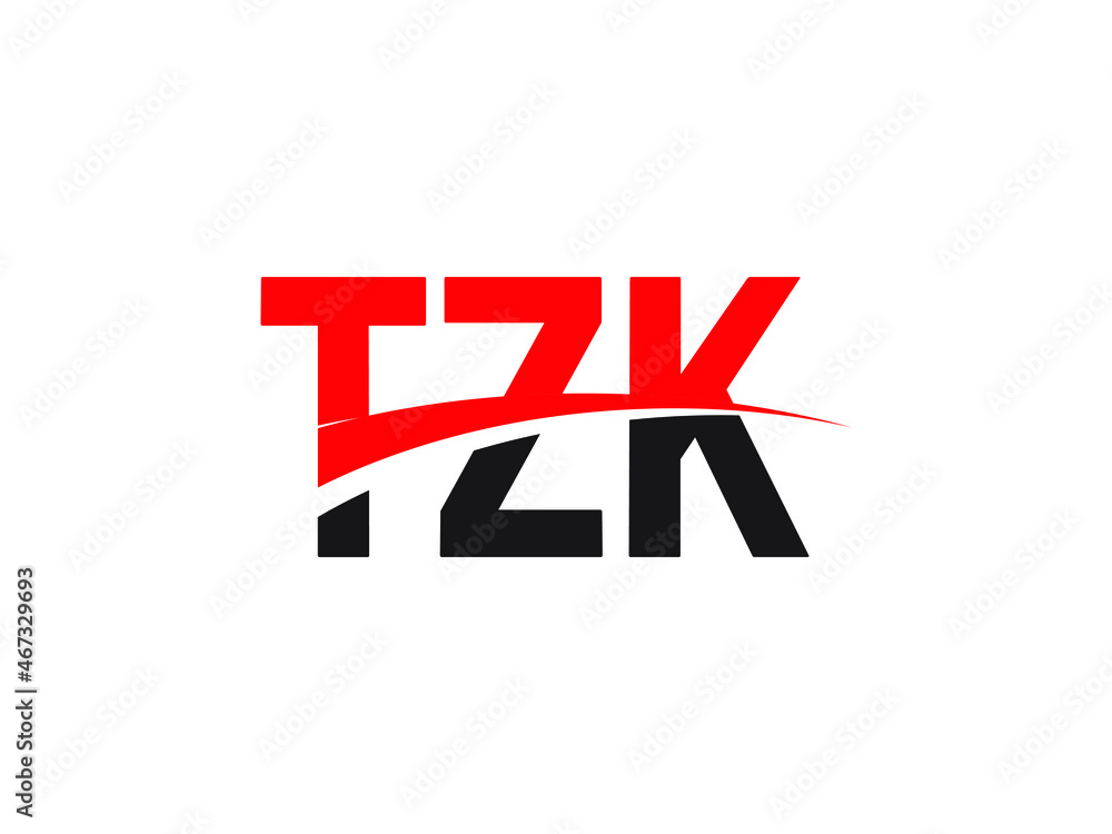 TZK Letter Initial Logo Design Vector Illustration TZK Letter Initial Logo Design Vector Illustration
