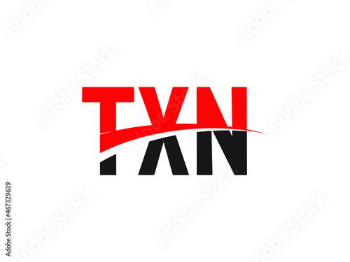 TXN Letter Initial Logo Design Vector Illustration