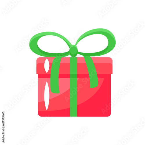 a gift with a bow. discounts and promotions. gift box with sale. Loyalty Program for Regular Clients. Great sale banner design concept. Vector illustration