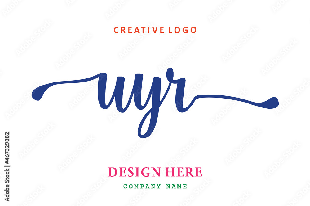 UYR lettering logo is simple, easy to understand and authoritative UYR lettering logo is simple, easy to understand and authoritative