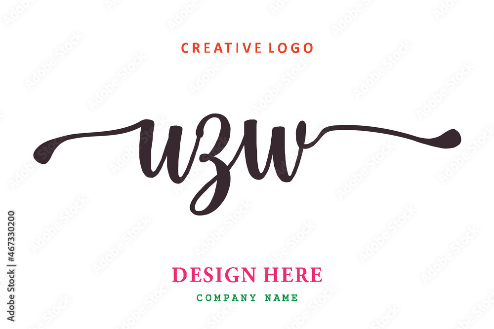 UZW lettering logo is simple, easy to understand and authoritative UZW lettering logo is simple, easy to understand and authoritative