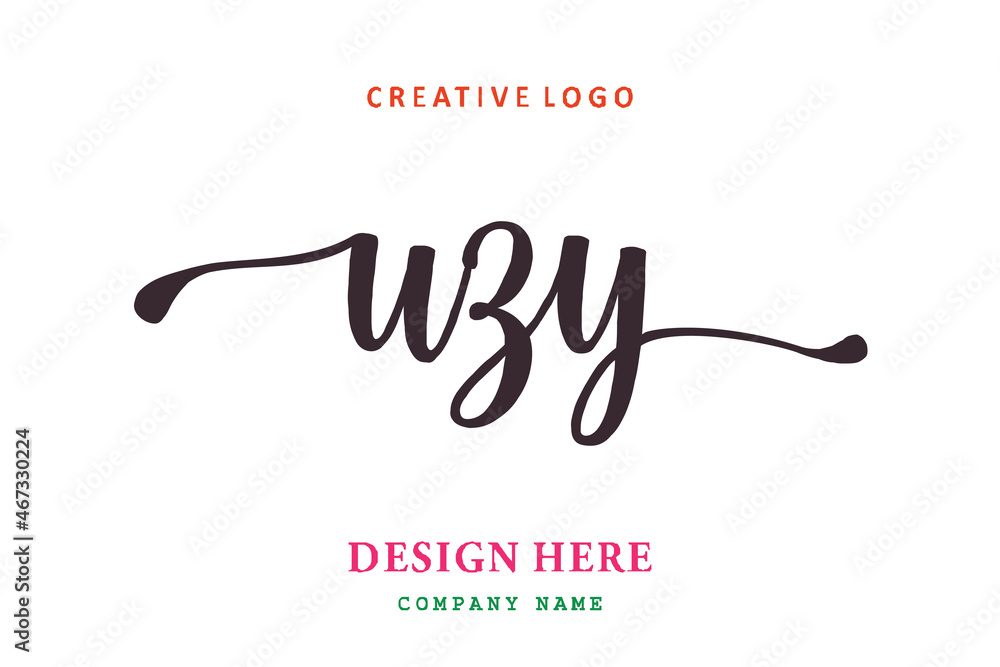 UZY lettering logo is simple, easy to understand and authoritative UZY lettering logo is simple, easy to understand and authoritative