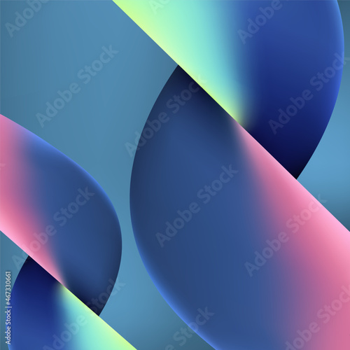 Vector illustration of liquid colored covers. Liquid form composition. Futuristic design poster.