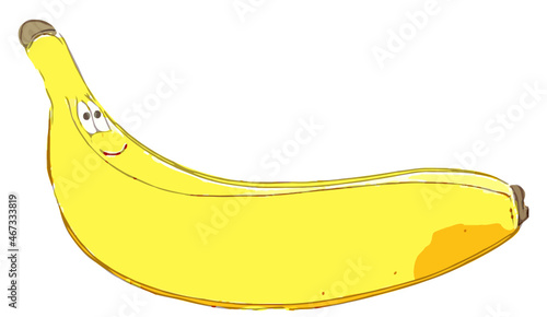 fröhliche Banane Grafik