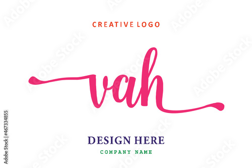 VAH lettering logo is simple, easy to understand and authoritative photo