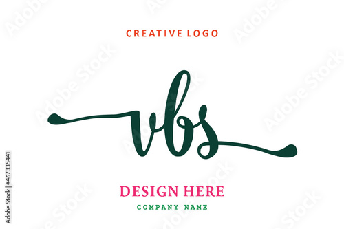 VBS lettering logo is simple, easy to understand and authoritative