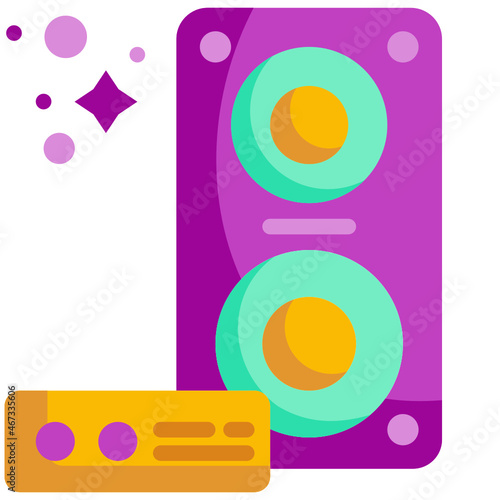 speaker flat icon