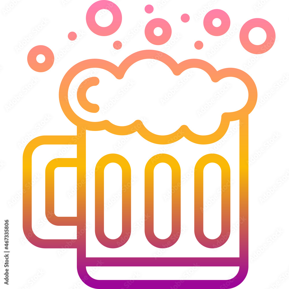 beer gradient icon beer gradient icon
