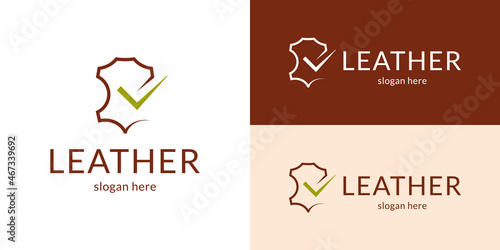 Stylish leather logo