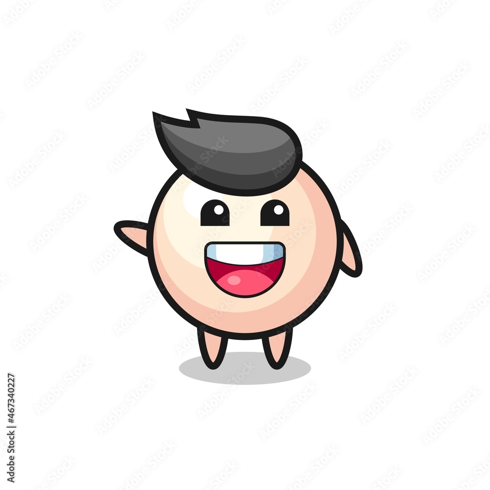 happy pearl cute mascot character
