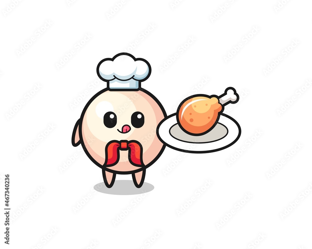 pearl fried chicken chef cartoon character pearl fried chicken chef cartoon character