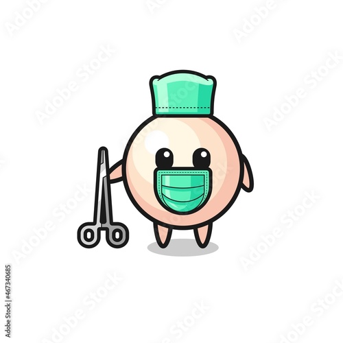 surgeon pearl mascot character