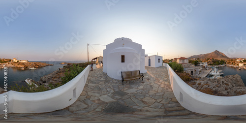 Fototapeta Naklejka Na Ścianę i Meble -  360° Foto Sferica Chiesetta Greca