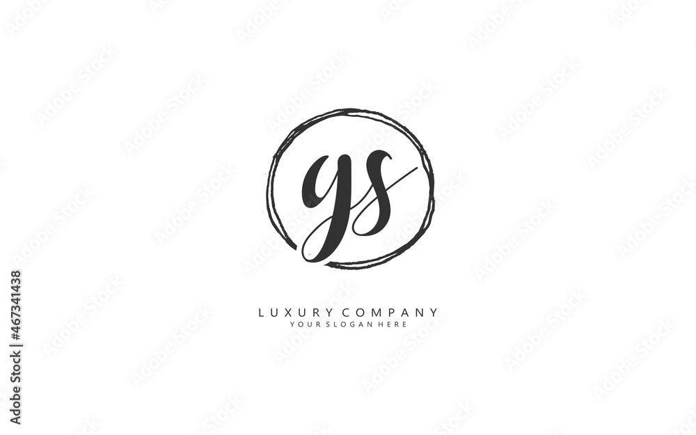 G S GS logo, Initial lettering handwriting or handwritten for identity. Logo with signature and hand drawn style. G S GS logo, Initial lettering handwriting or handwritten for identity. Logo with signature and hand drawn style.