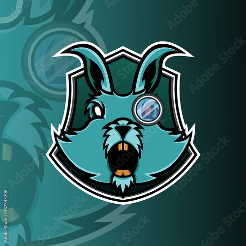 Rabbit mascot logo