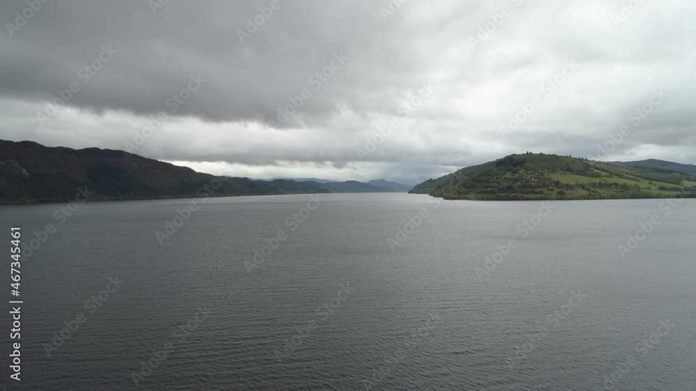 Loch Aerial Loch Ness cold gray waters, Scotland, United Kingdom, UK Mist, Rain, Storm
Loch Aerial Loch Ness cold gray waters, Scotland, United Kingdom, UK Mist, Rain, Storm