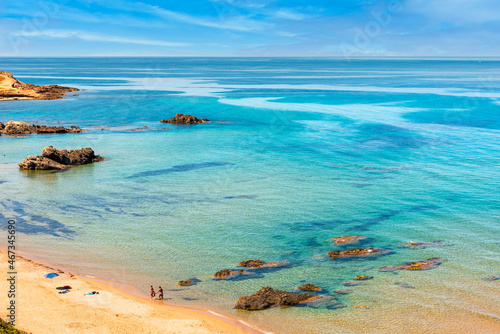 Cuadro en lienzo Sardegna, spiaggia di Marina di Arbus, Italia, Europa